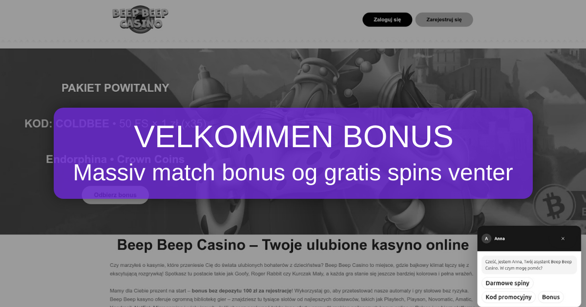 Beepbeep Casino Danmark - Premium Online Spiloplevelse